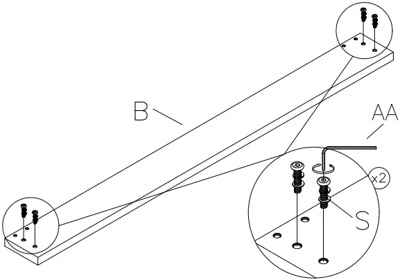 ASHLEY B089-481 Vintasso Queen Upholstered A5b