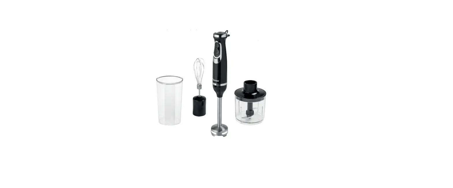 Bestron Asms600 Stainless Steel Hand Blender Set Instruction Manual