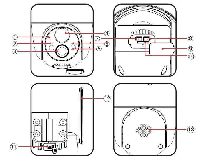 ZS-GX6S-TF6S Security Cameras-Wireless-Outdoor-01