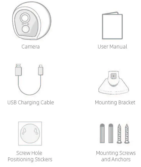 Dayun Links BC-2KCT 2K Ultra HD Outdoor Wireless Home Security Battery Camera - fig 1