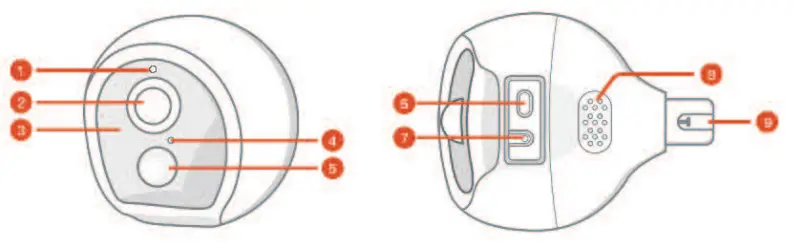 Dayun Links BC-2KCT 2K Ultra HD Outdoor Wireless Home Security Battery Camera - fig 2