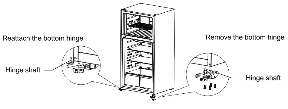 Reverse the door swing