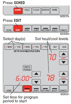 Honeywell-RTH8500-Touchscreen-Programmable-Thermostat-FIG-9