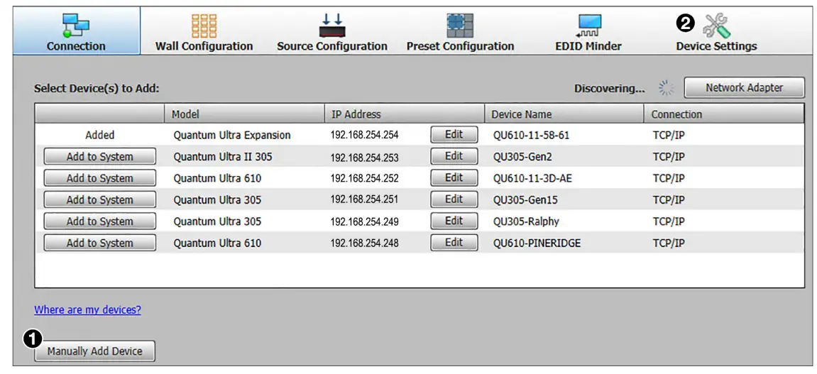Extron Quantum Ultra Expansion System - Connection