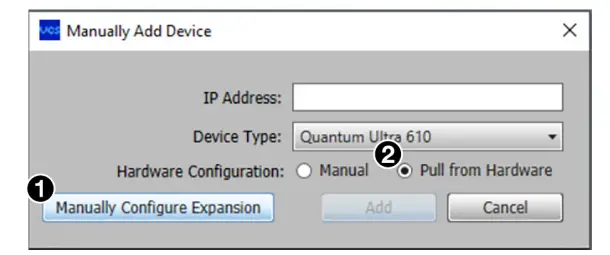 Extron Quantum Ultra Expansion System - button