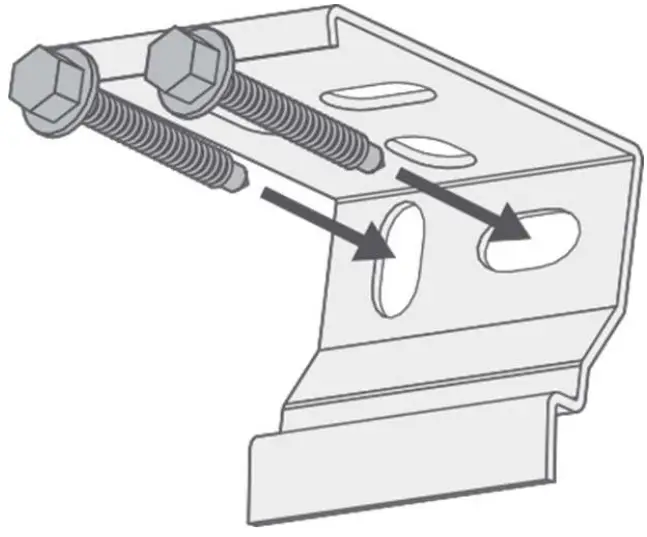 Fitting the brackets