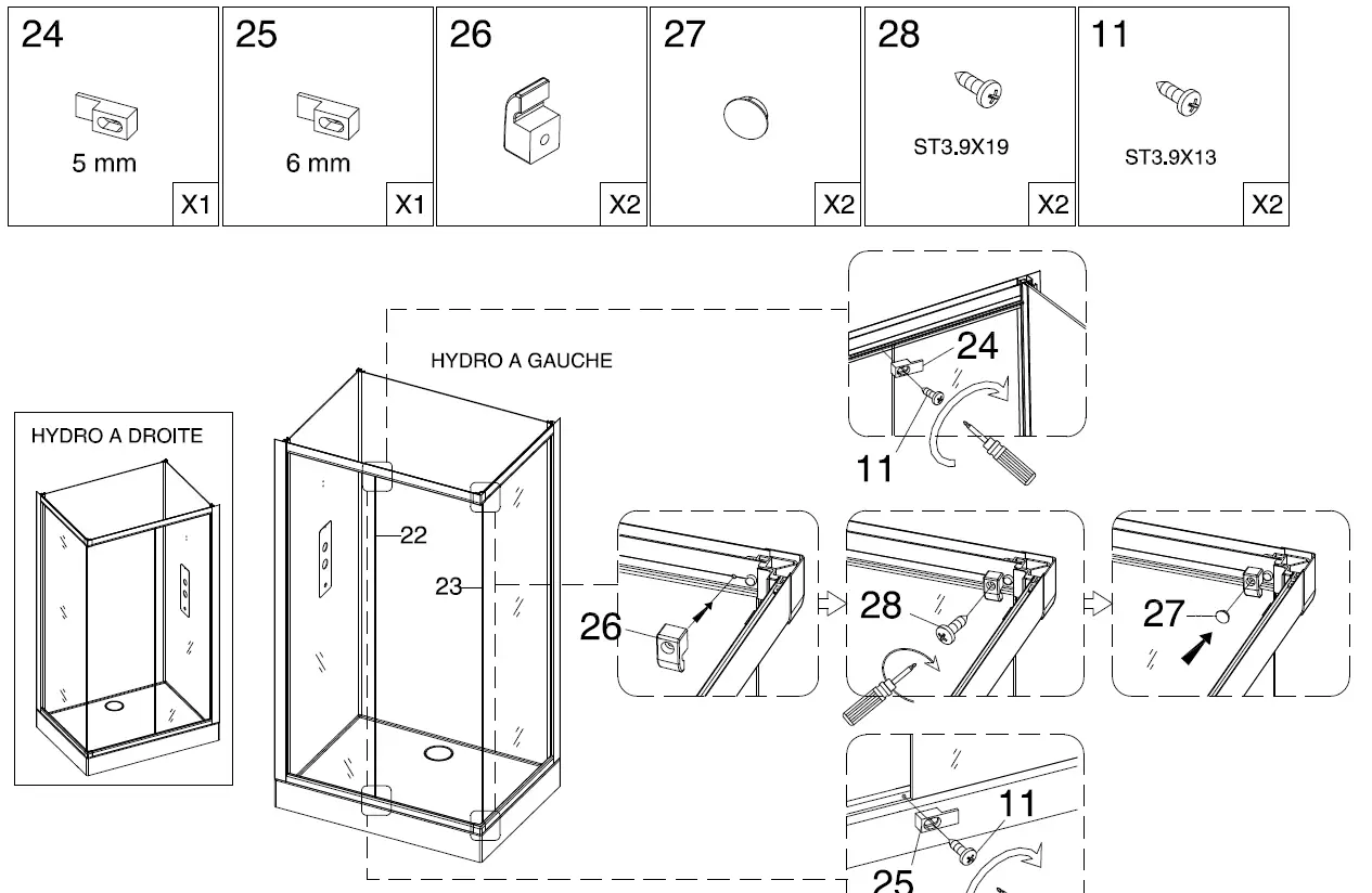AURLANE-CAB204-Rectangular-Shower-Cabin-10