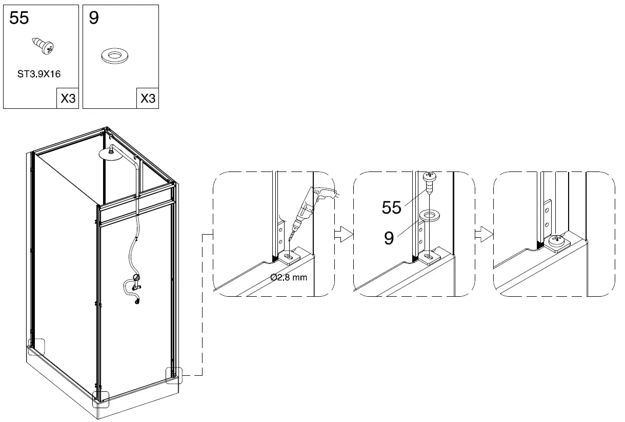 AURLANE-CAB204-Rectangular-Shower-Cabin-17