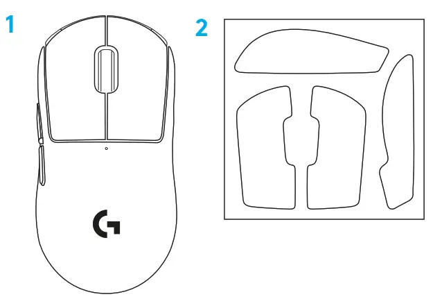 logitech 910-005940 Pro X Superlight Wireless Gaming Mouse - CONTENU DU COFFRET