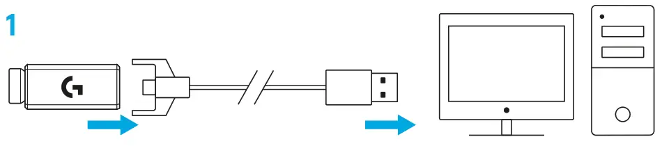 logitech 910-005940 Pro X Superlight Wireless Gaming Mouse - SETUP 1