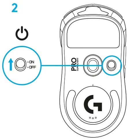 logitech 910-005940 Pro X Superlight Wireless Gaming Mouse - SETUP 2