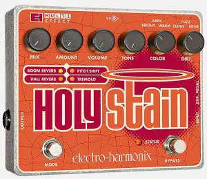 electro-harmonix HOLY STAIN Distortion/Reverb/Pitch Shift/Tremolo EH Multi Effect Pedal