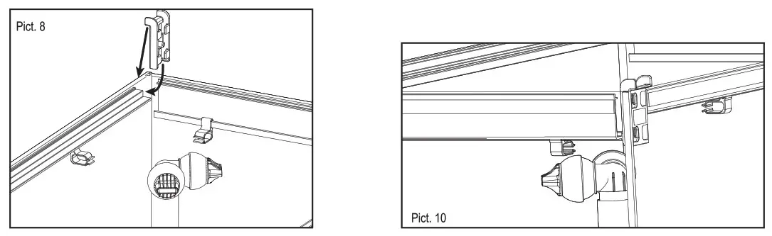FLUVAL SHAKER 168L 44 US Gal - CABLE GUIDES AND OVER RIM CABLE GUIDE ASSEMBLY INSTRUCTIONS 2