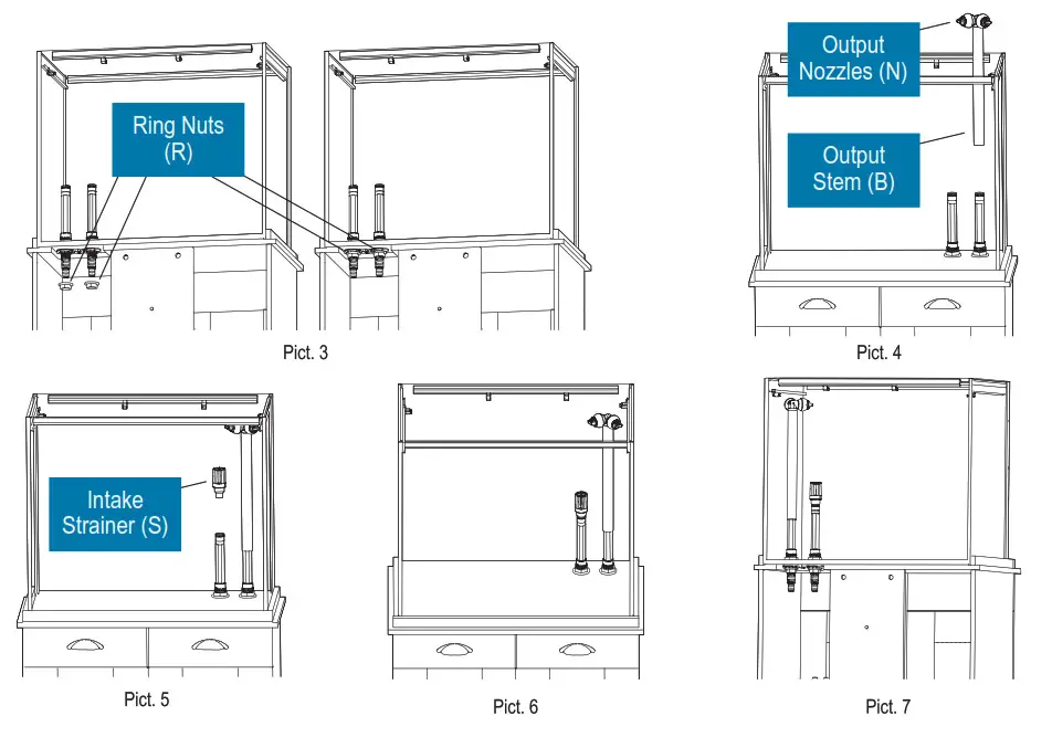 FLUVAL SHAKER 168L 44 US Gal - Intake system installation 2