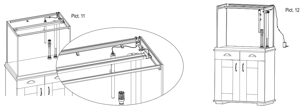 FLUVAL SHAKER 168L 44 US Gal - LED STRIP LIGHT INSTALLATION INSTRUCTIONS 1
