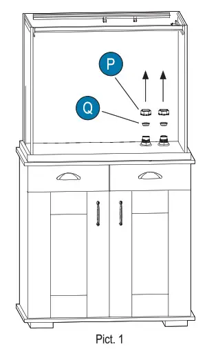 FLUVAL SHAKER 168L 44 US Gal - Output system installation