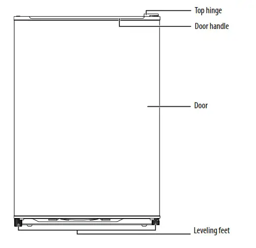 NS-CF26WH6 2.6 Cubic Foot Compact Refrigerator - Features