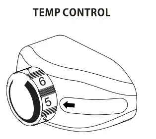 NS-CF26WH6 2.6 Cubic Foot Compact Refrigerator - Setting the thermostat