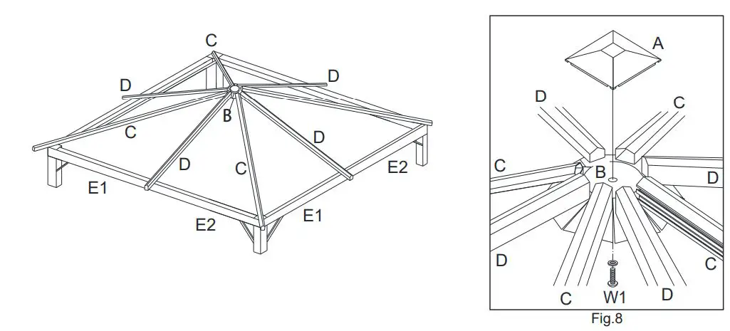 Gazebo Instruction Manual - Figure 8
