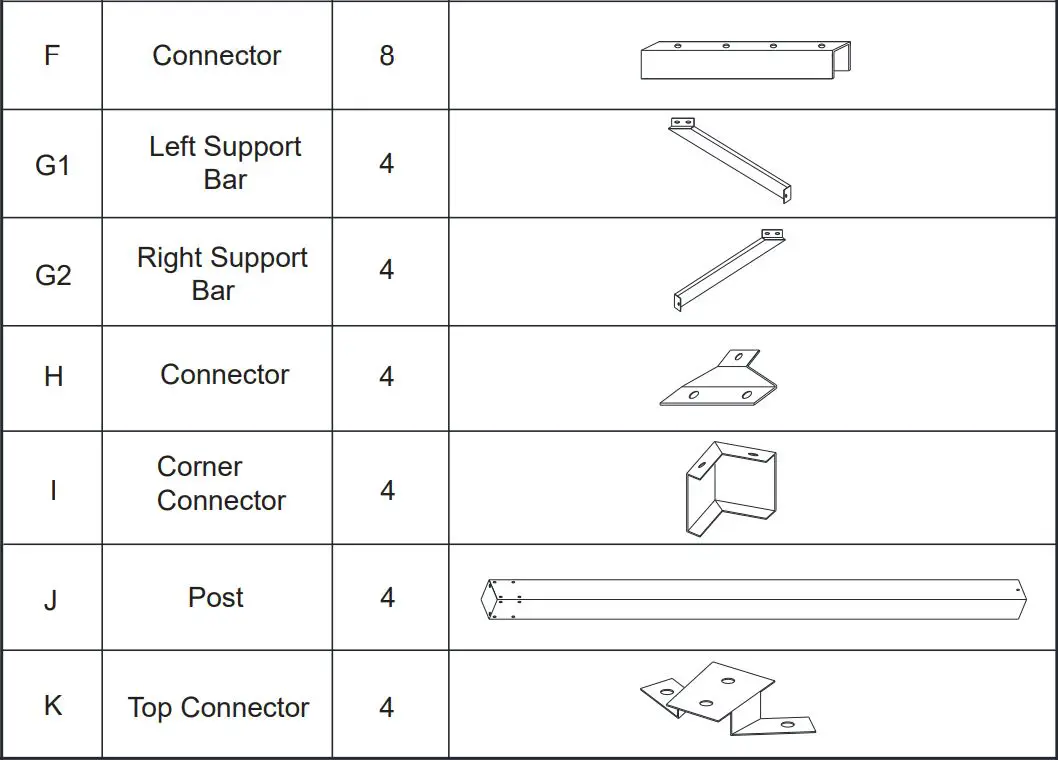 Gazebo Instruction Manual - ILLUSTRATION