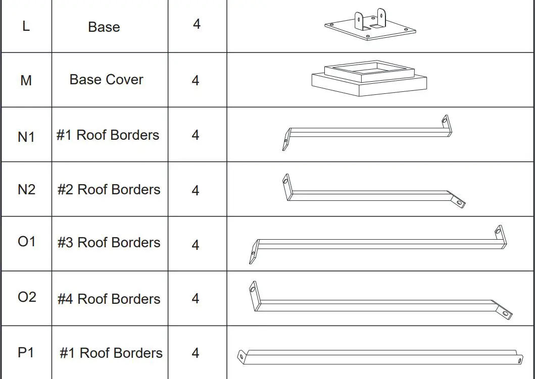 Gazebo Instruction Manual - ILLUSTRATION