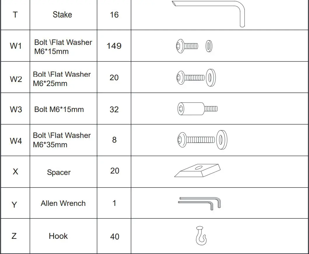 Gazebo Instruction Manual - ILLUSTRATION