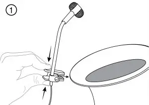 SHURE Cardioid Condenser Instrument Microphone PGA98H - 1
