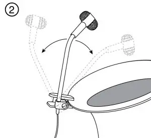 SHURE Cardioid Condenser Instrument Microphone PGA98H - 2