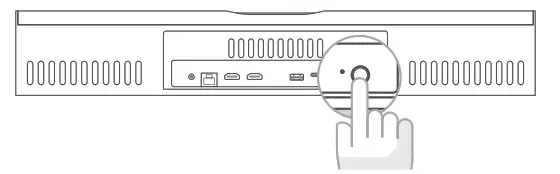 ROMTOK CN1000 Video Conferencing Bar - power on off