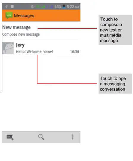 Smooth 5 5 Lite Smartphone - massege