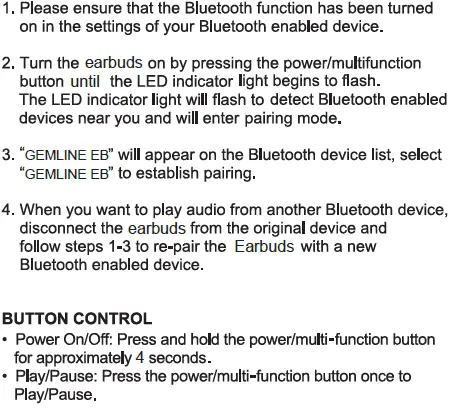 Gem Group Brooks Bluetooth Earbuds fig 3