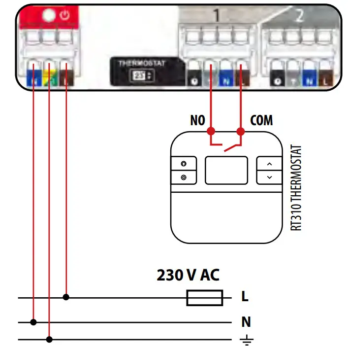 SALUS CB500X Control Box Extension for 5Zone UFH - Connecting ON
