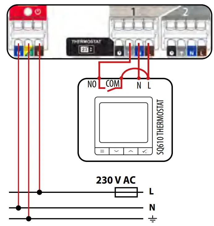 SALUS CB500X Control Box Extension for 5Zone UFH - Connecting