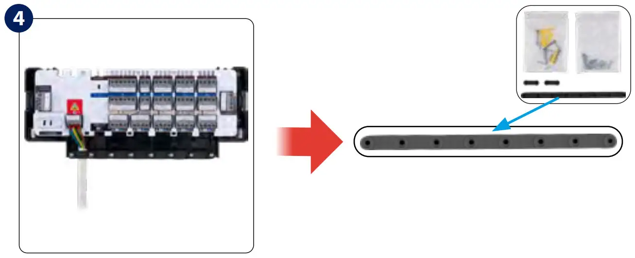 SALUS CB500X Control Box Extension for 5Zone UFH - safety use fastening