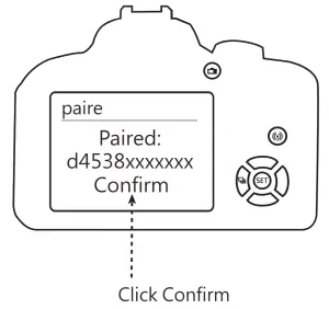 Canon 605007-BLK Bluetooth Camera Remote- press 4