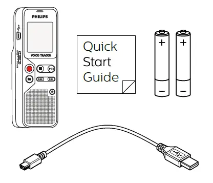 PHILIPS DVT1120 VoiceTracer FIG 1