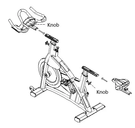 FRENCH FITNESS FF MIC4 Magnetic Indoor Commercial Cycle- Step 4