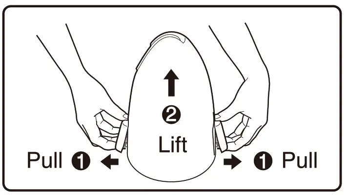 Panasonic NI QL1000 Cordless Steam Iron- Pulling the case