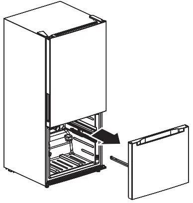 VISSANI MD1821IM Plastic Ice Maker - door