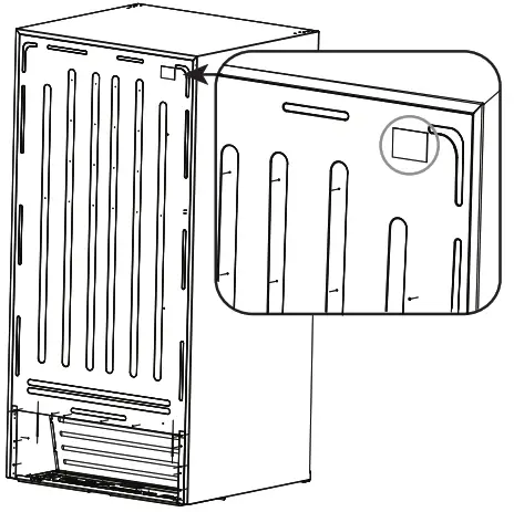 VISSANI MD1821IM Plastic Ice Maker - label