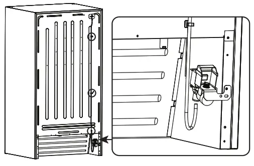 VISSANI MD1821IM Plastic Ice Maker - valve
