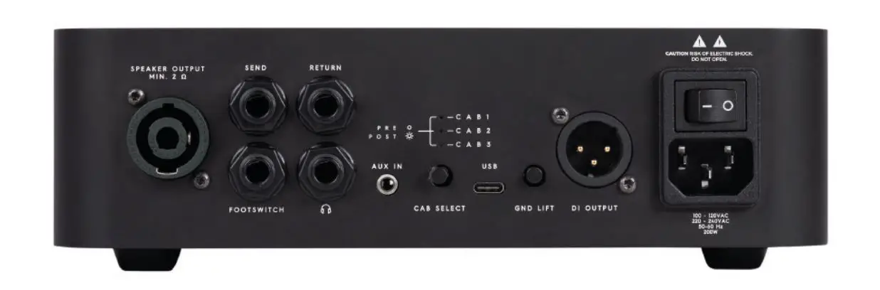 Darkglass Electronics M500v2 Bass Amplifier - REAR PANEL