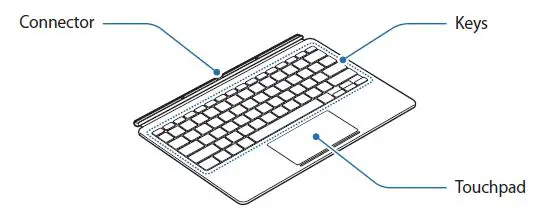 SAMSUNG EF-DT870 Galaxy Tab S7 Book Cover Keyboard-2