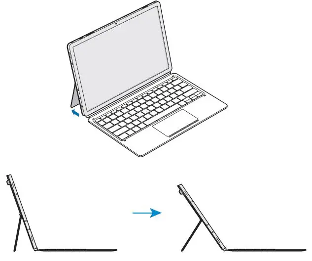 SAMSUNG EF-DT870 Galaxy Tab S7 Book Cover Keyboard-5