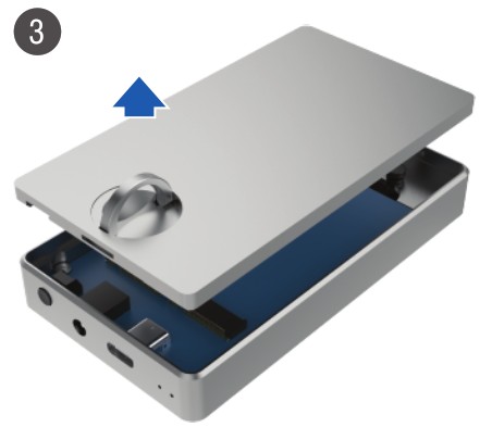 SABRENT EC-T3DN Rugged ThunderBolt 3 To NVMe M.2 SSD Tool-Free Dual Enclosure - DISK INSTALLATION 3
