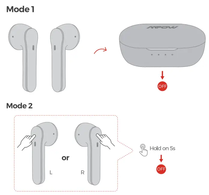 MPOW BH480A MX1 True Wireless Earbuds - fig 1