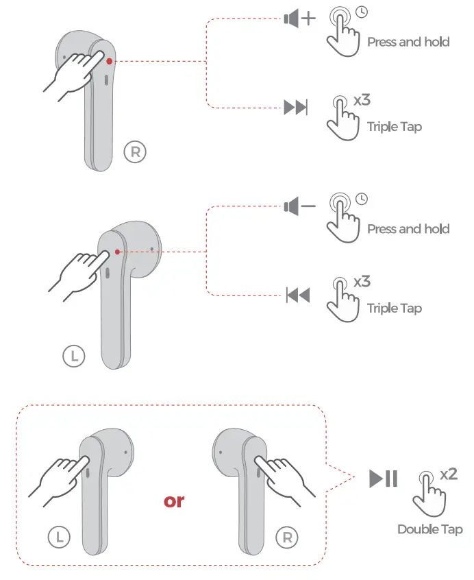 MPOW BH480A MX1 True Wireless Earbuds - fig 3