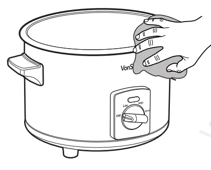 VonShef 2013337 1 5l Slow Cooker - fig