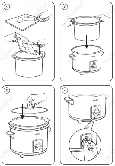 VonShef 2013337 1 5l Slow Cooker - product
