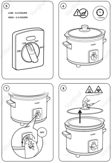 VonShef 2013337 1 5l Slow Cooker - product1